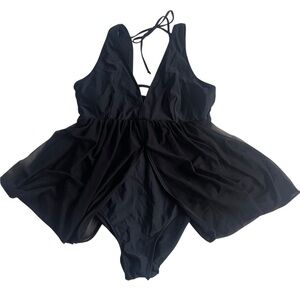 Beachsissi Black Halter Swimsuit Coverage but Sexy